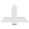 Ekena Millwork Eugene Architectural Grade PVC Gable Bracket, 36"W x 22 1/2"H x 6"D x 6"F, 15/12 Pitch GBP036X23X0606EUG00 - alternate 4